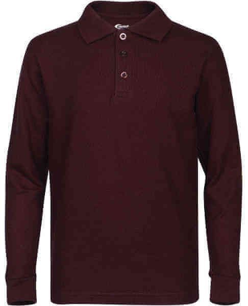 Men's Long Sleeve Pique Polo Shirt
